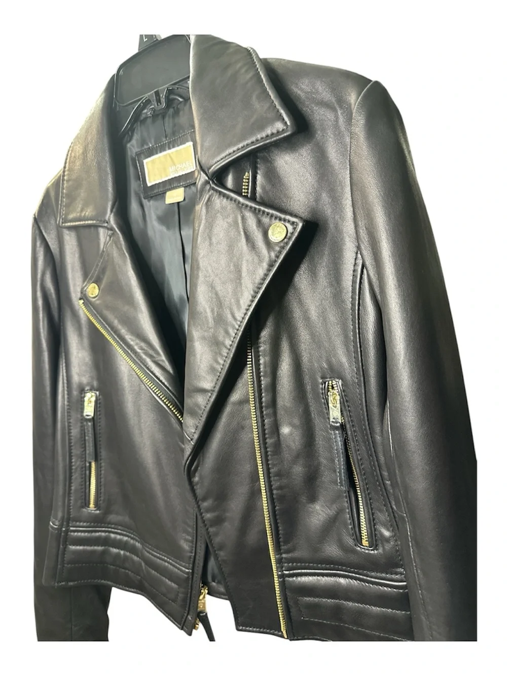 Michael Kors Black Leather  Jacket NWOT